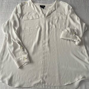 Lord & Taylor Cream Blouse